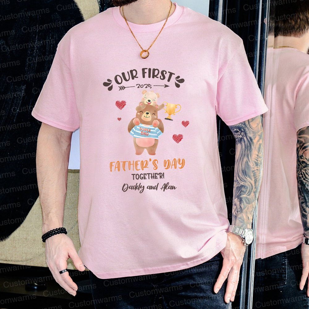 Personalized First Father's Day Daddy and Baby Outfit | CWFamily98