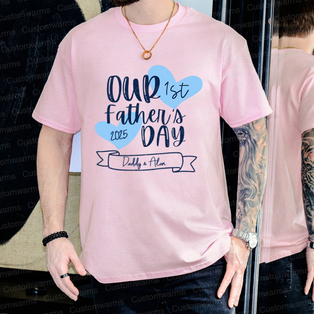 Personalized First Father's Day Daddy and Baby Outfit | CWFamily99