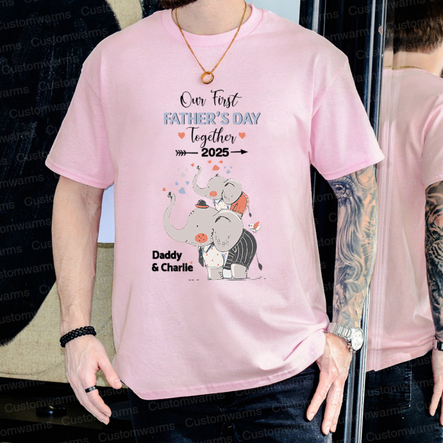 Personalized First Father's Day Daddy and Baby Outfit | CWFamily100