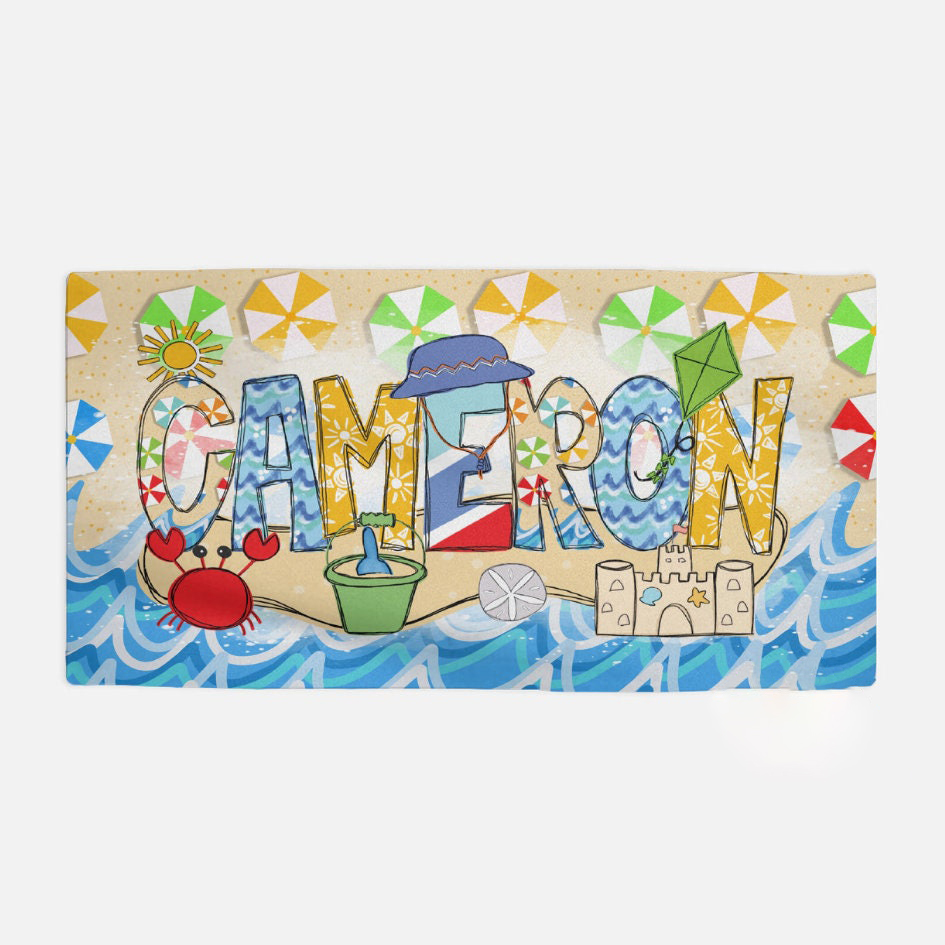 Personalized Lovely Kid Towel for Summer & Beach | CWTowel162
