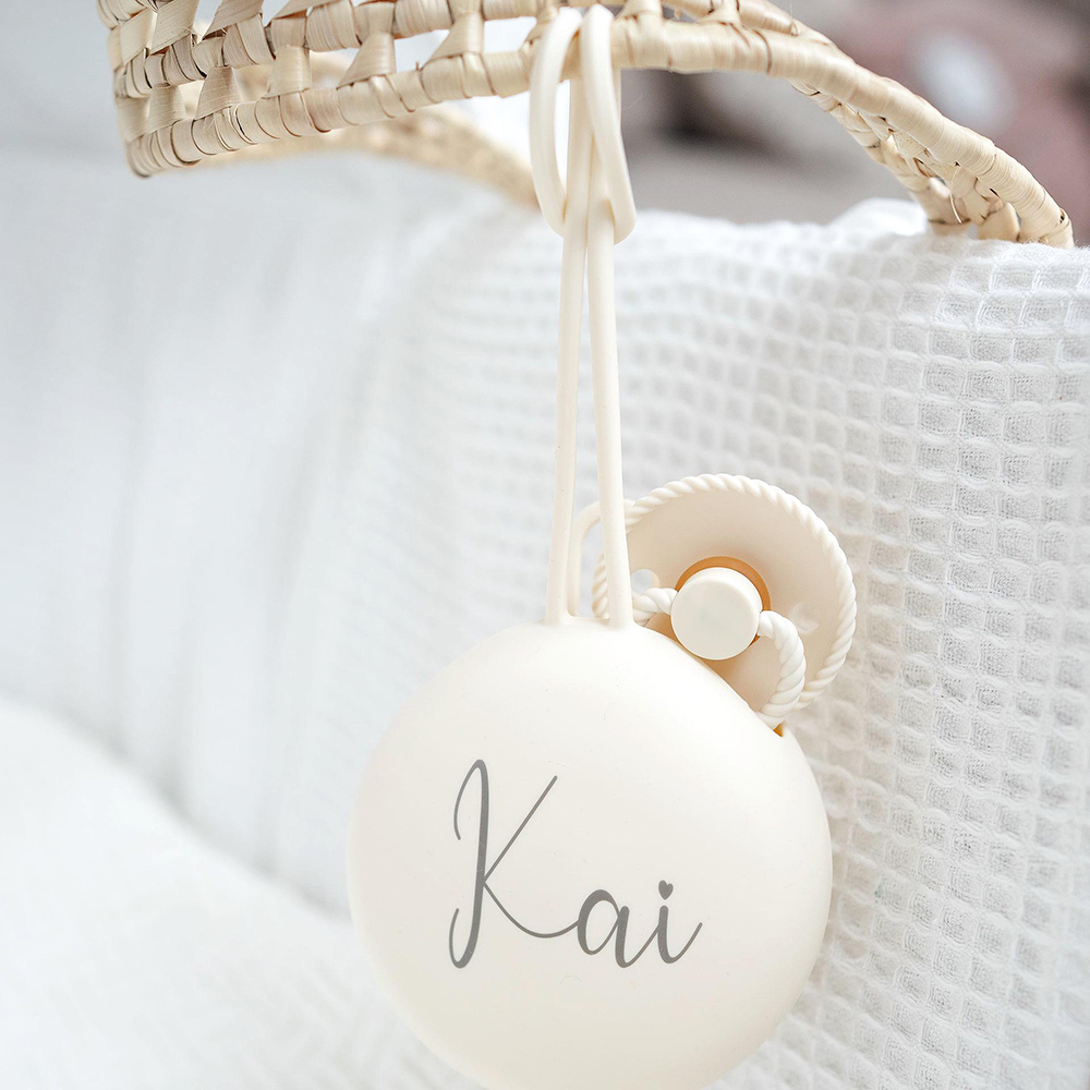 Personalized Baby Silicone Soother Holder Case | CWToy225