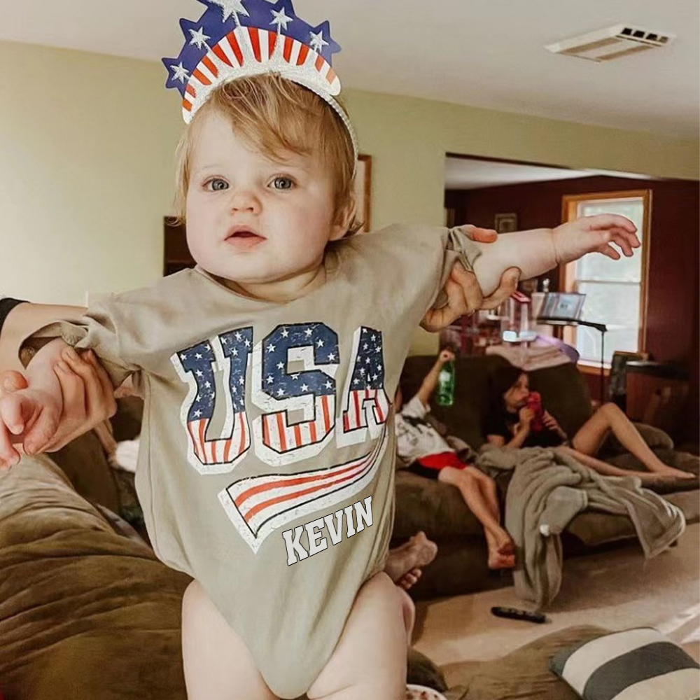 Personalized 4th of July Independence Day Romper | CWBaby246