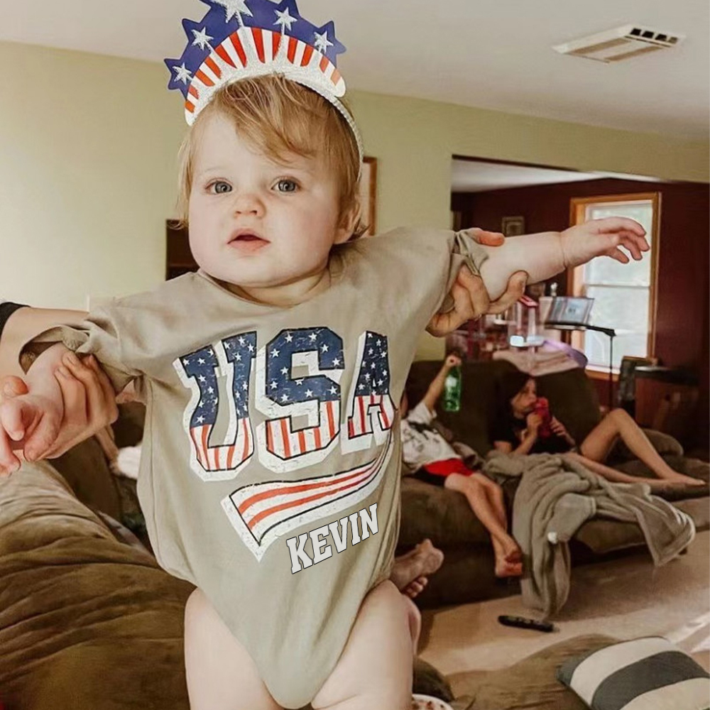 Personalized 4th of July Independence Day Romper | CWBaby246