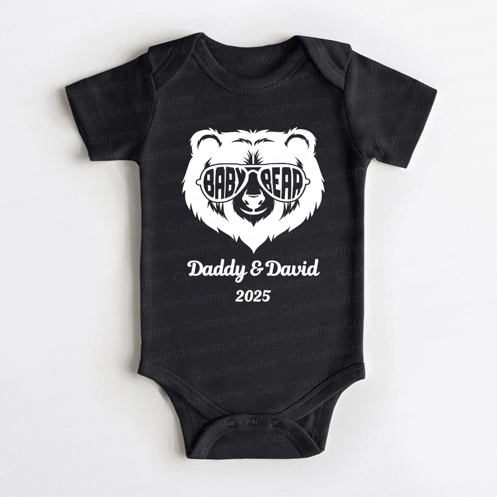 Personalized First Father's Day Daddy and Baby Outfit | CWFamily104