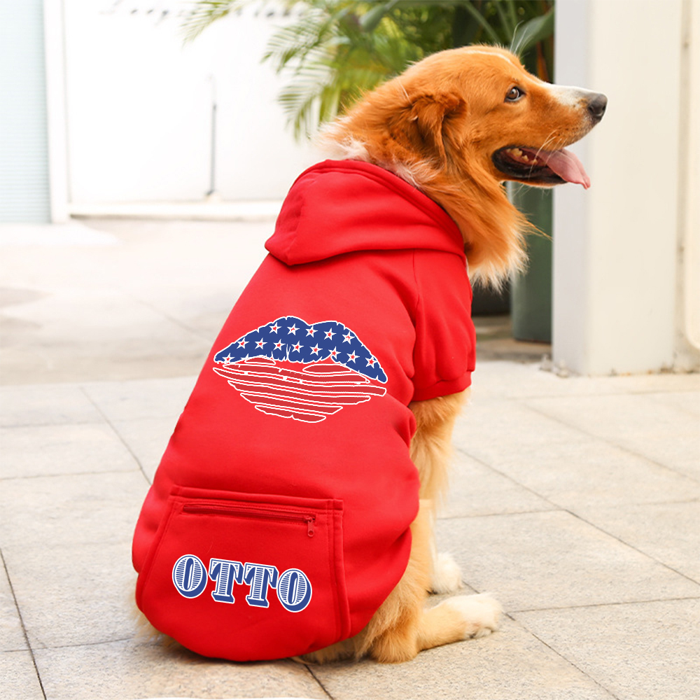 Personalized The 4th of July Pet Hoodie | BKPet153