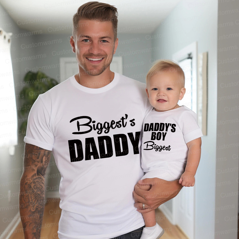 Personalized First Father's Day Daddy and Me Outfit | CWFamily113