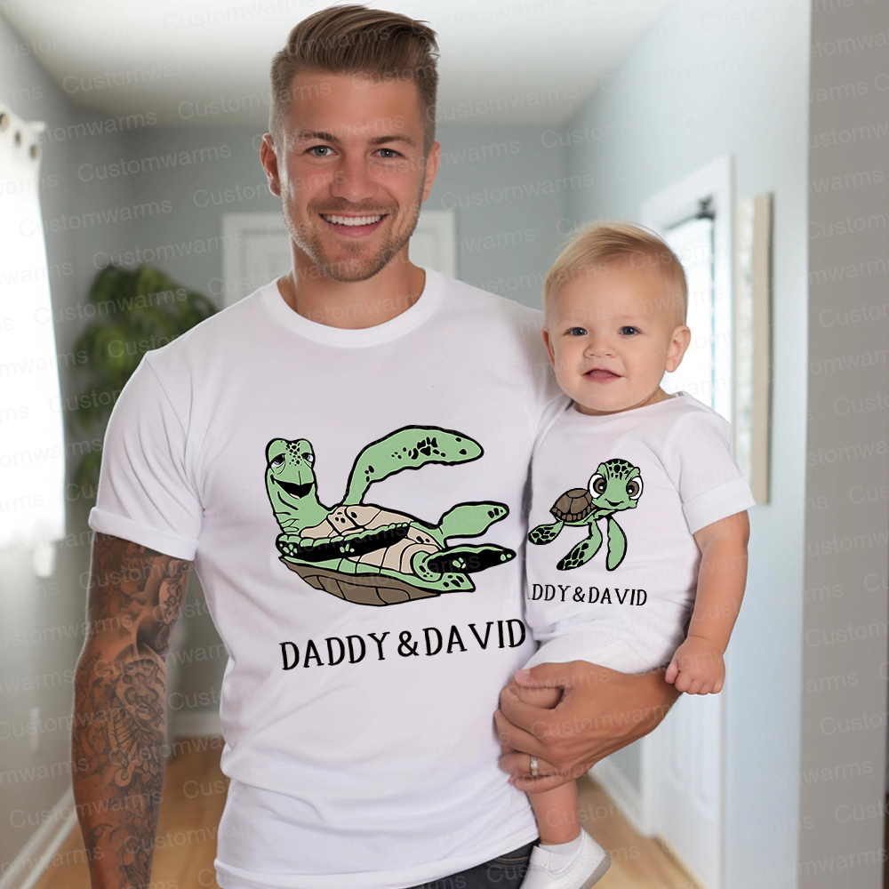 Personalized First Father's Day Daddy and Me Outfit | CWFamily117