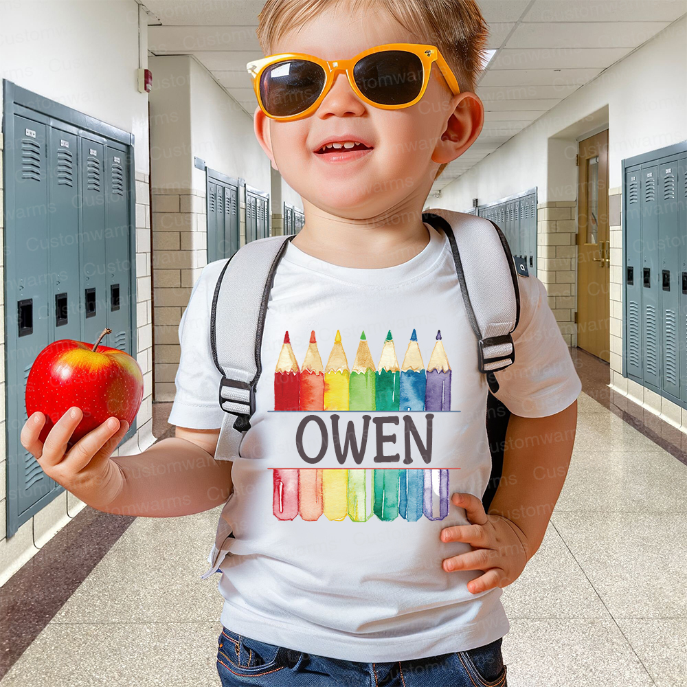 Personalized First Day Of Back To School Shirt | CWSchool01