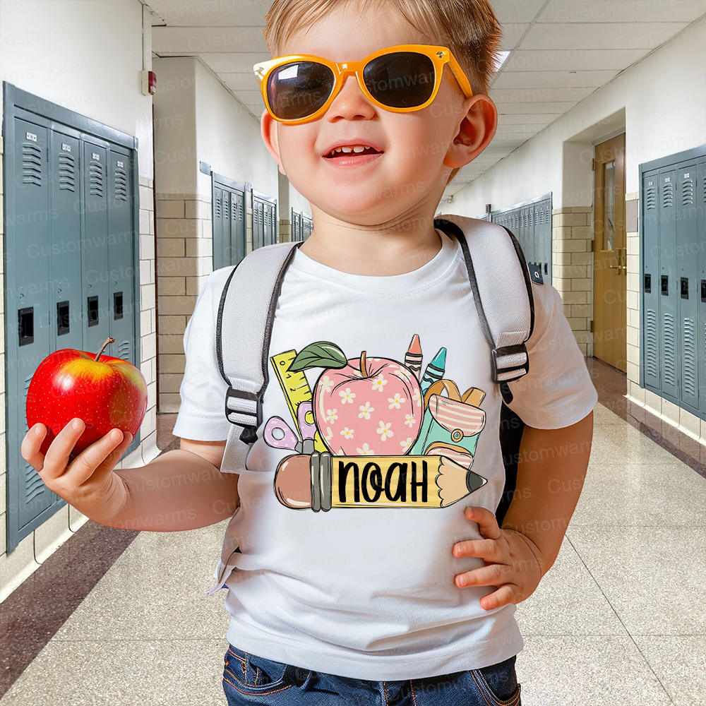 Personalized First Day Of Back To School Shirt | CWSchool02