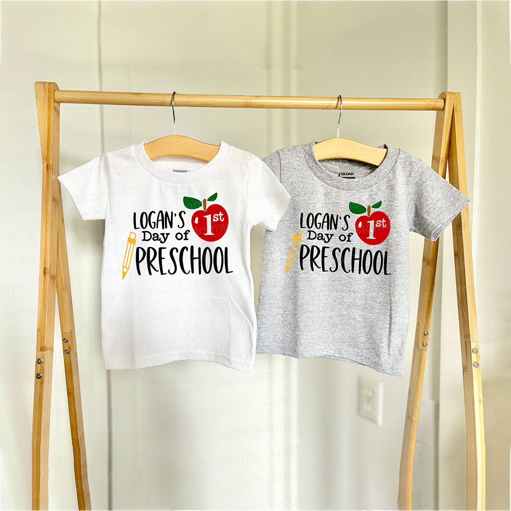 Personalized First Day Of Back To School Shirt | CWSchool05