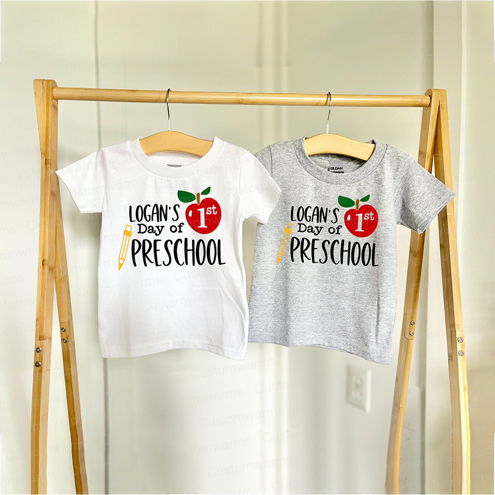 Personalized First Day Of Back To School Shirt | CWSchool05