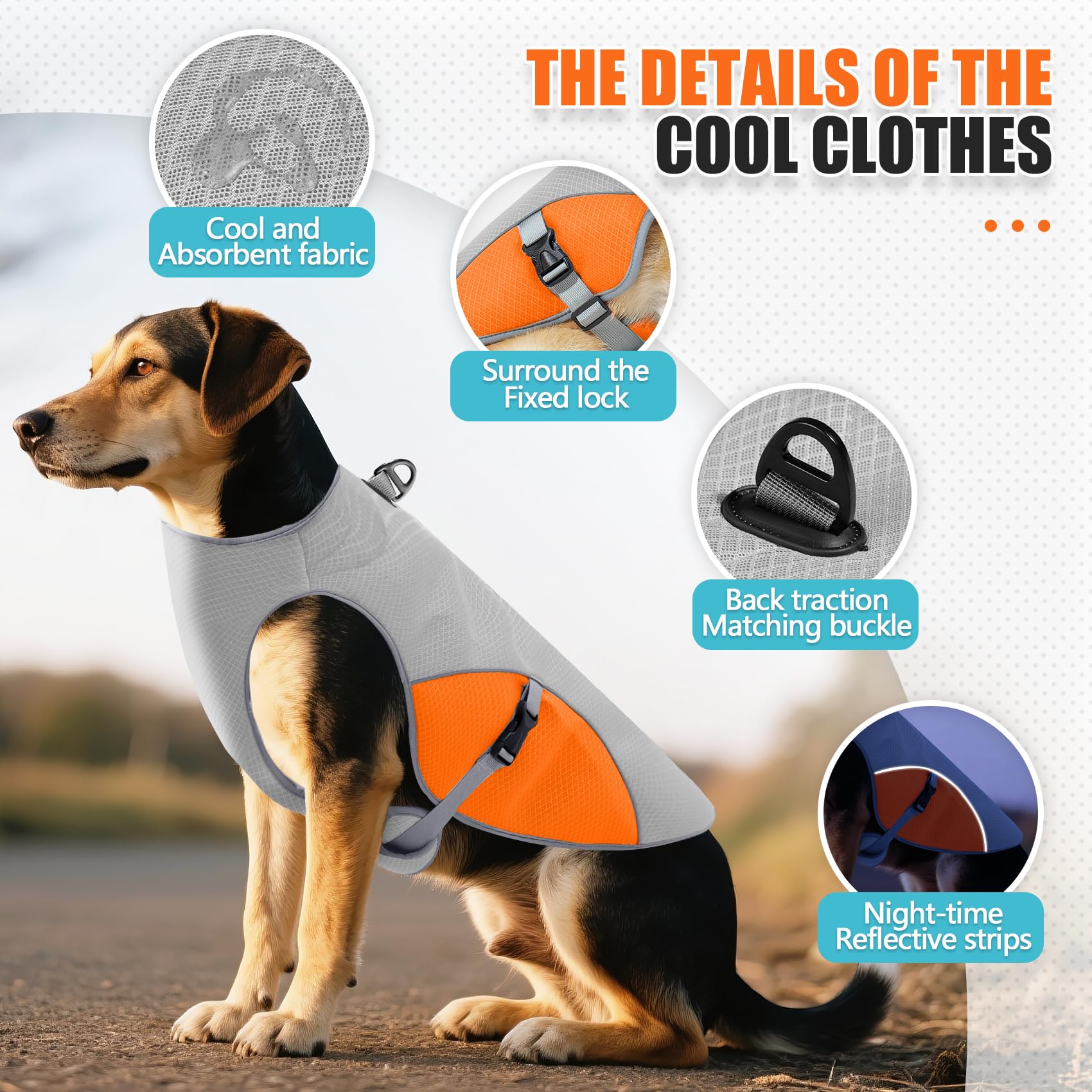 Personalized Pet Lightweight Cooling Breathable Vest | BKPet403