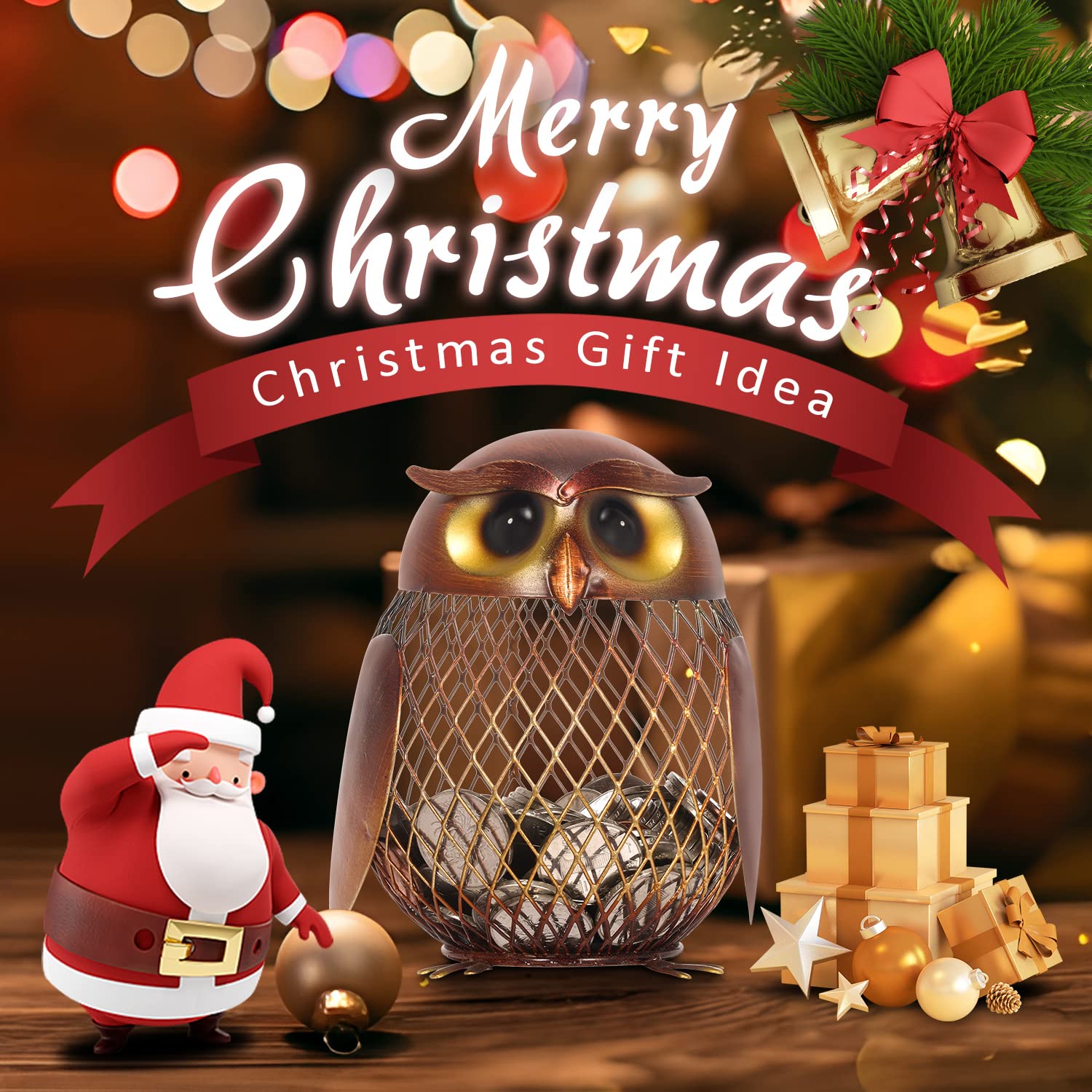 Personalized Kids Metal Animal Piggy Bank | CWToy67