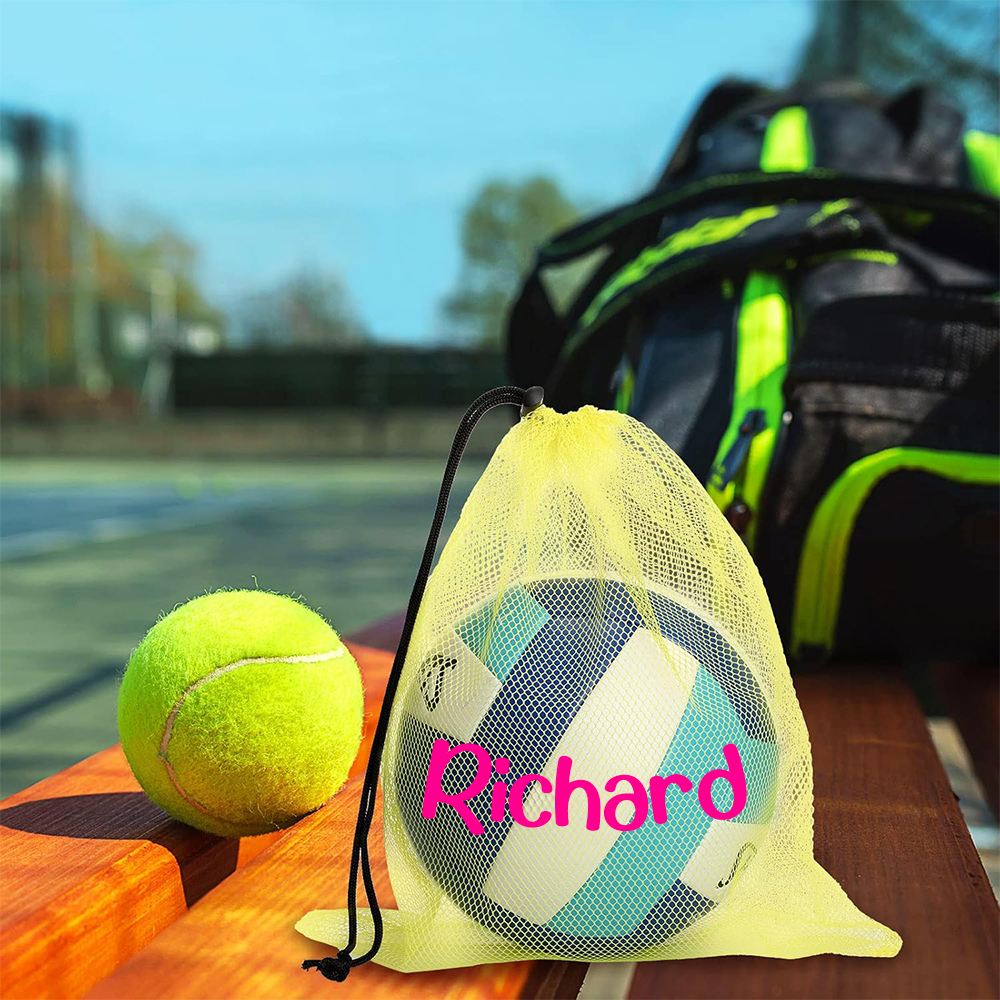 Personalized Beach Toy Collection Mesh Drawstring Bag | CWBeach150