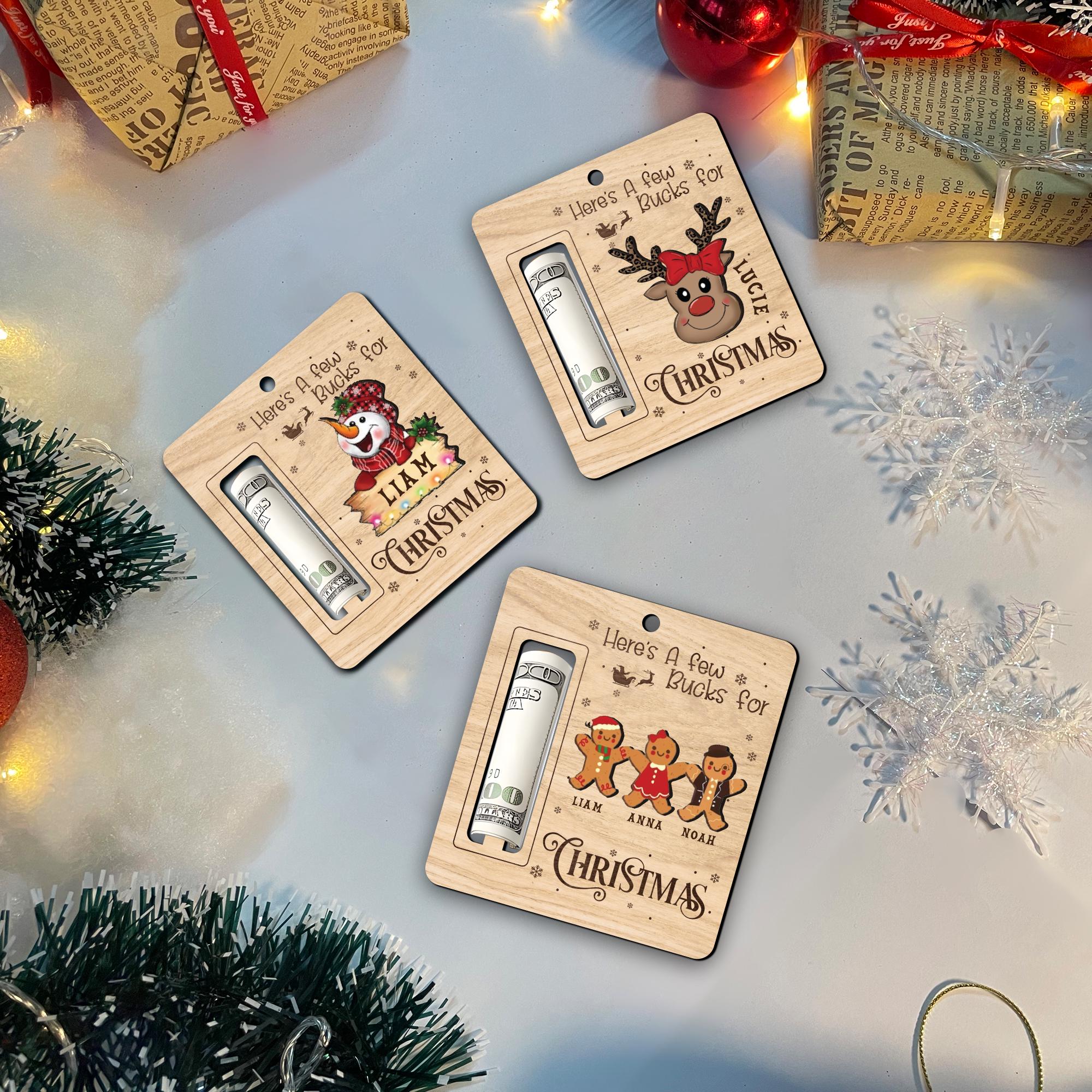 Personalized Cute Money Holder Christmas Ornament | MCGift35