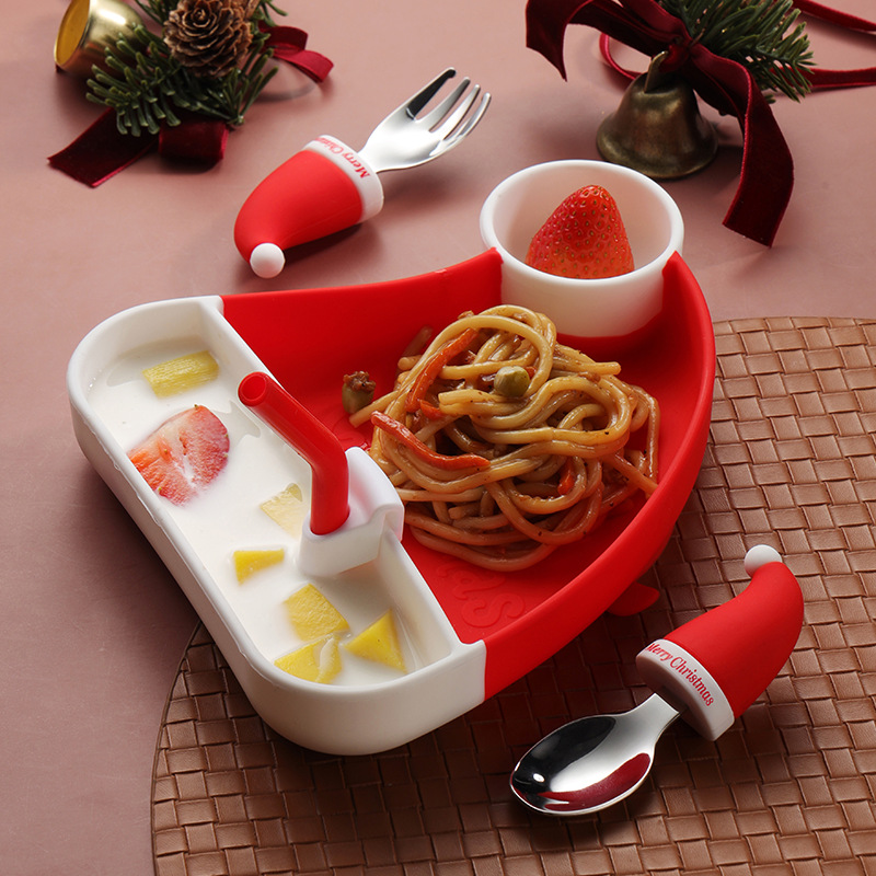 Christmas Limited Edition Baby Silicone Cutlery Set | MCGift109