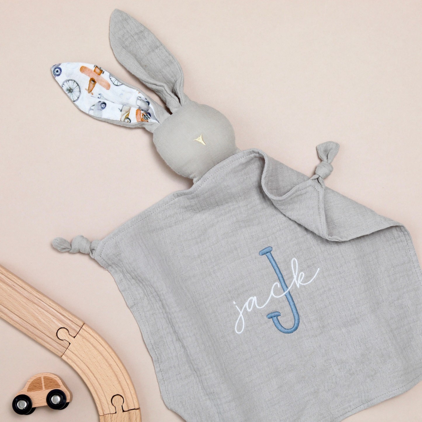 Personalized Baby Embroidery Comforter Sleep Toy | CWToy84