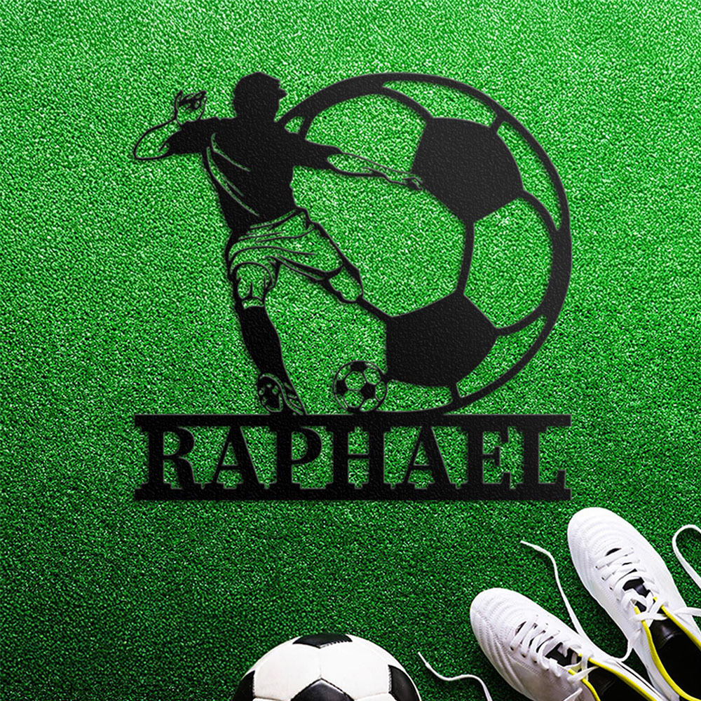 Personalized Kid's Bedroom Soccer Door Sign | CWBaby419