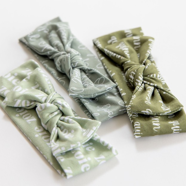 Personalized Baby 3 Pack Headband Bows for Comfort & Unique | BBBlanket07