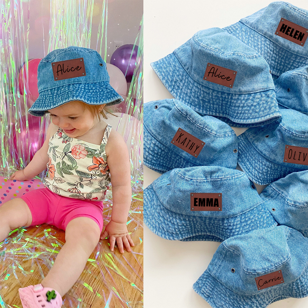 Personalized Summer Leather Patch Straw Hat for Comfort & Unique | CWB