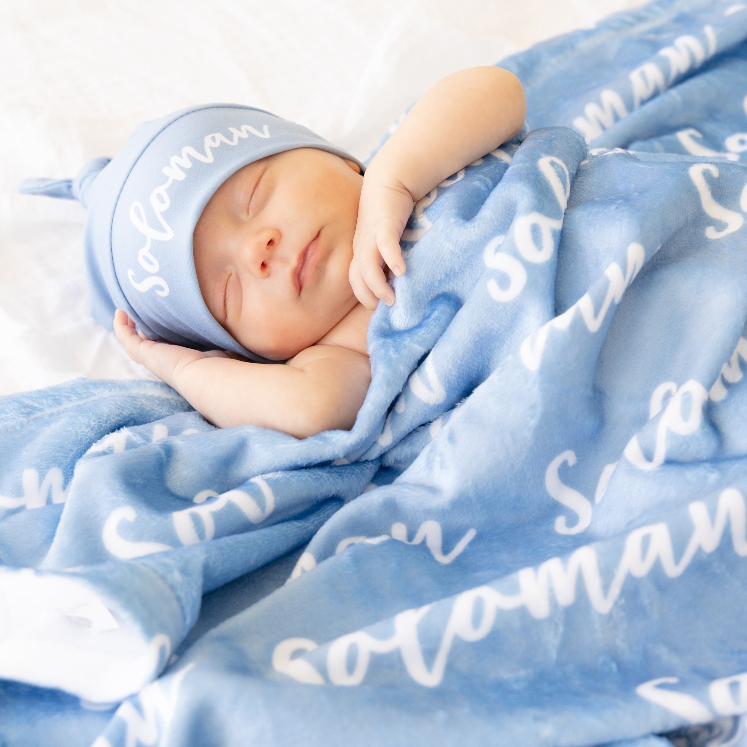 Personalized Baby Swaddle Blanket Set for Comfort & Unique | BBBlanket06