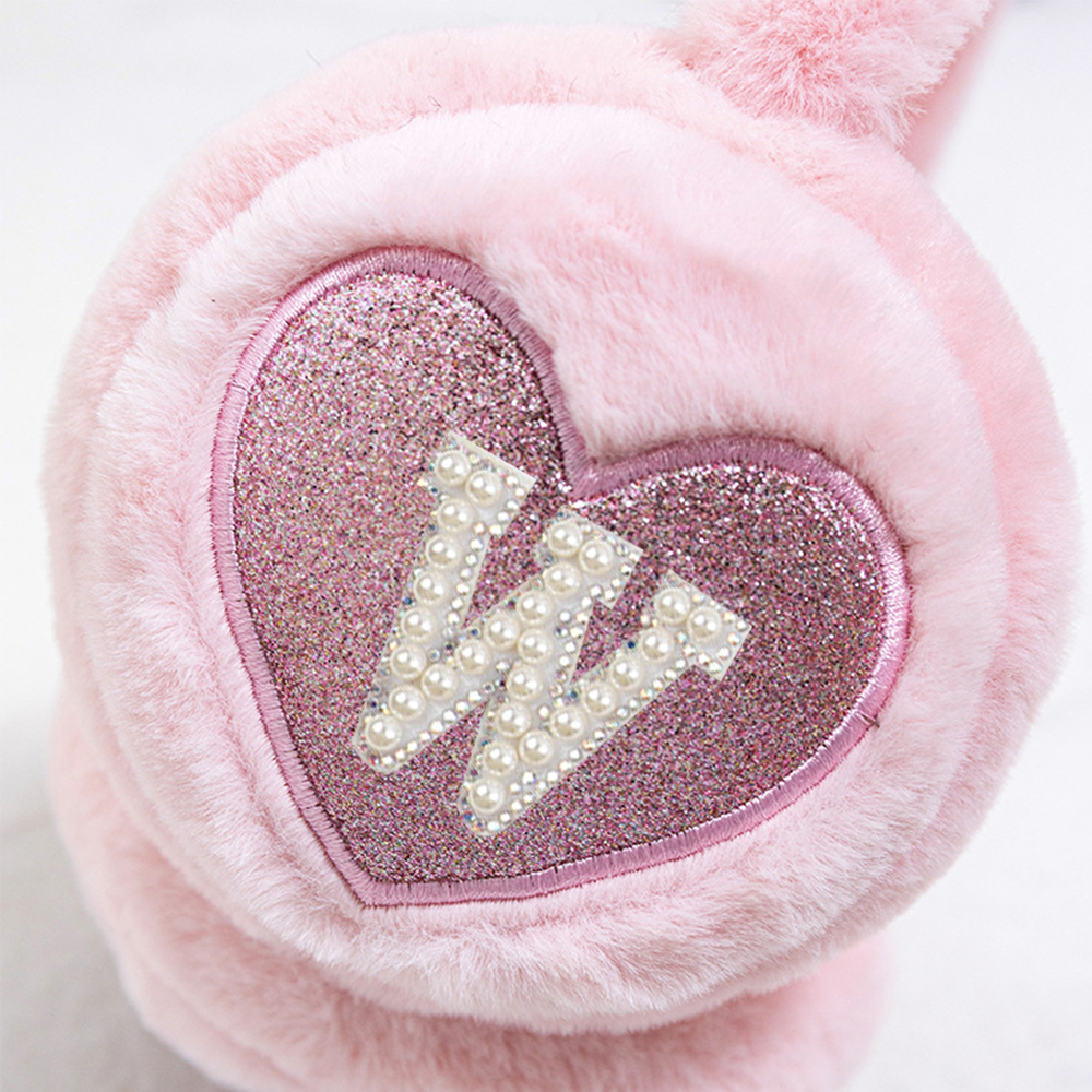 Personalized Kids Pearl Patch Warm Cat Ears Earmuffs | CWToy92