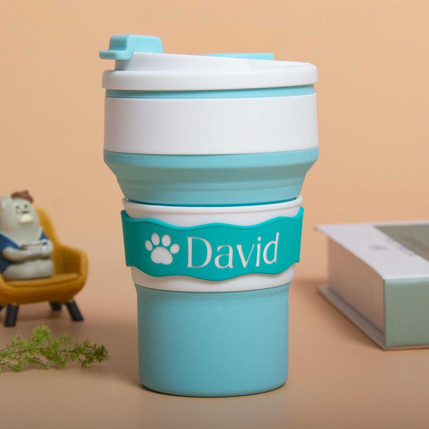 Personalised Portable Leak-Proof Silicone Water Cup | CWBaby159