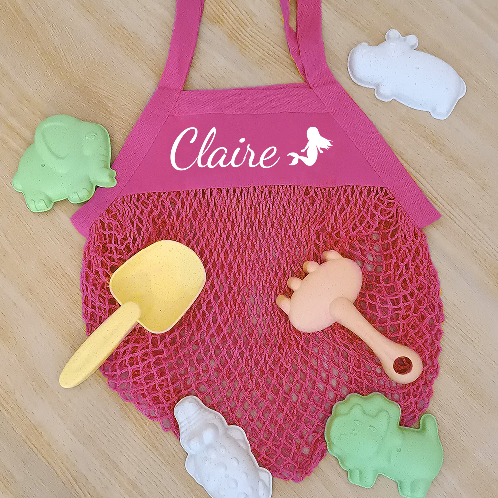 Personalized Color Mesh Beach Bag | CWBeach144