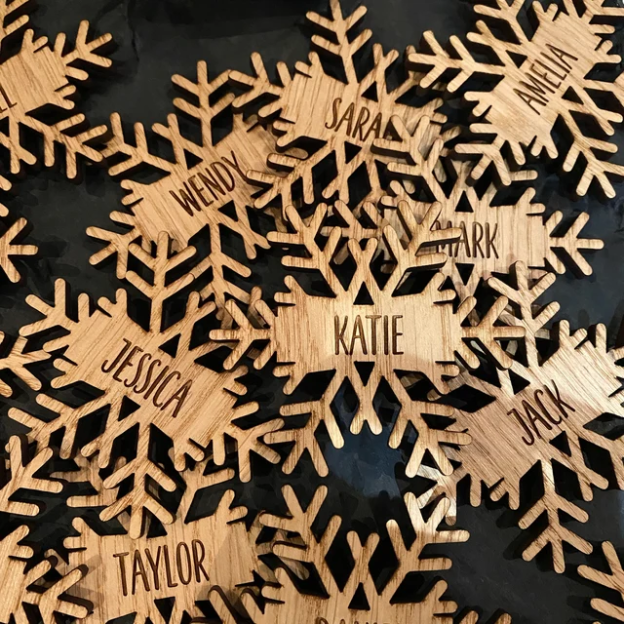 Personalized Christmas Snowflake Place Names Decorations | MCGift37