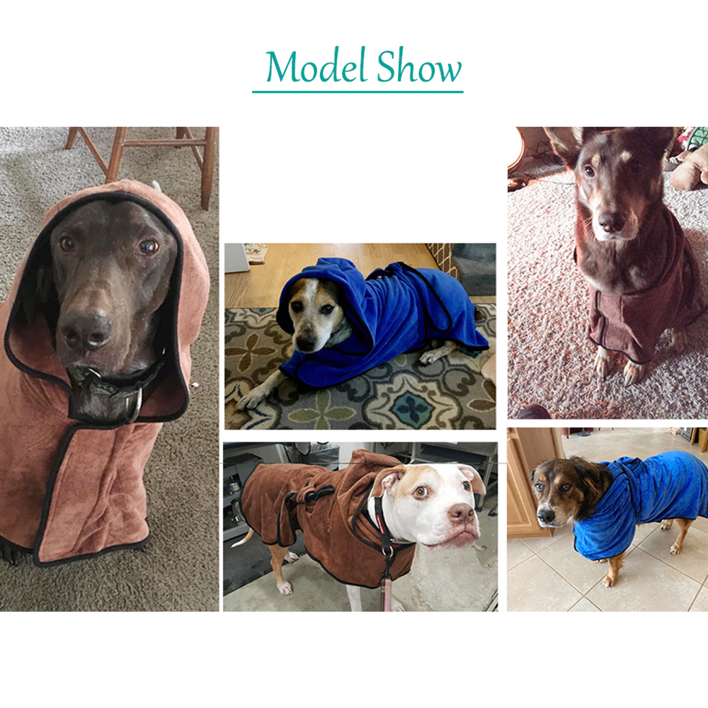 Personalized Pet Embroidery Soft Bathrobe Towel | BKPet92