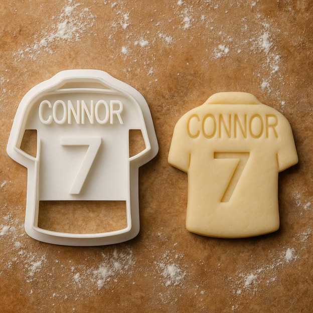Personalized Cookie Jersey Cutter With Name | CWGift23