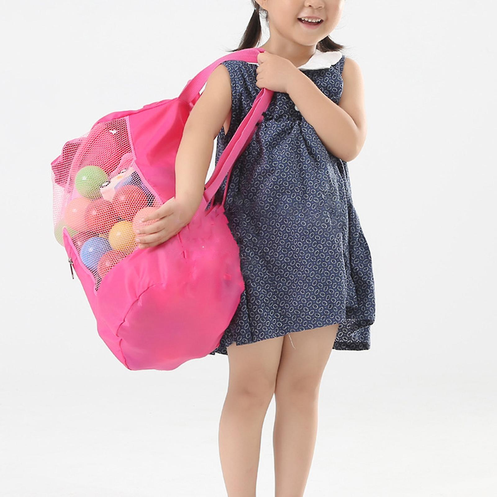 Personalized Portable Mesh Beach Foldable Drawstring Storage Bag | CWBeach95