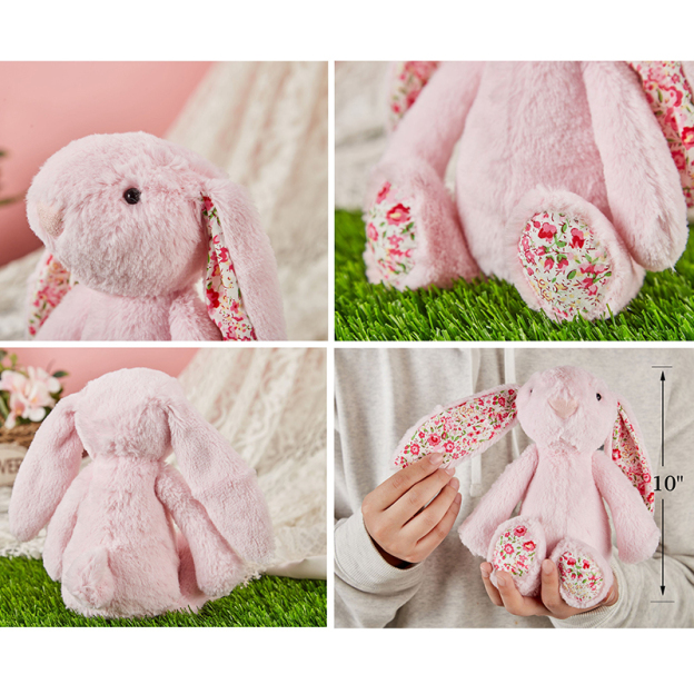 Personalized Monogrammed Flower Bunny Rabbit | CWToy60