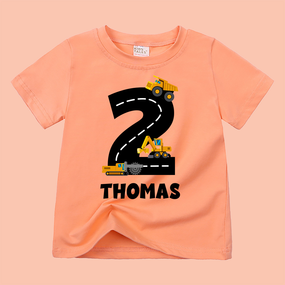 Personalized Kid Transportation Vehicle Party Birthday T-Shirt | inTee14