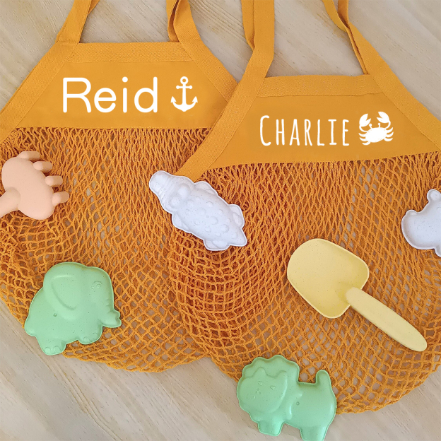 Personalized Color Mesh Beach Bag | CWBeach144