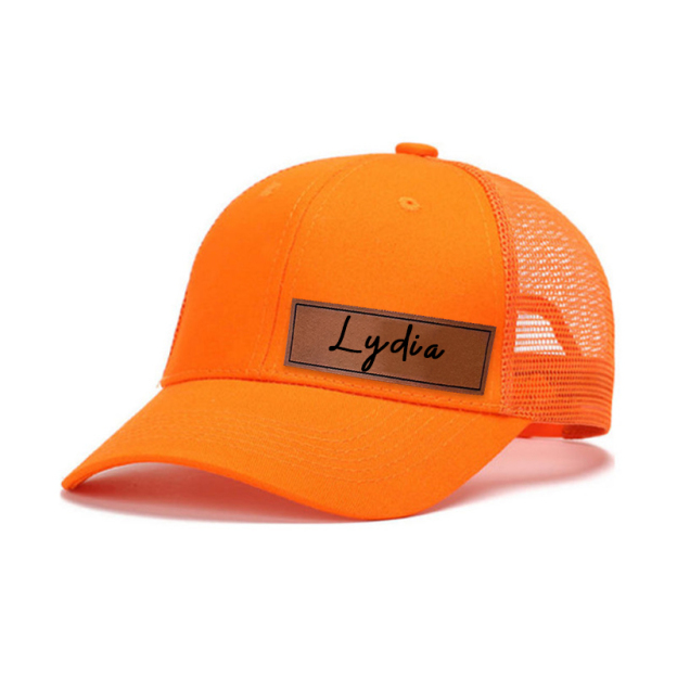 Personalized Color Leather Patch Hat for Comfort & Unique | CWBeach53