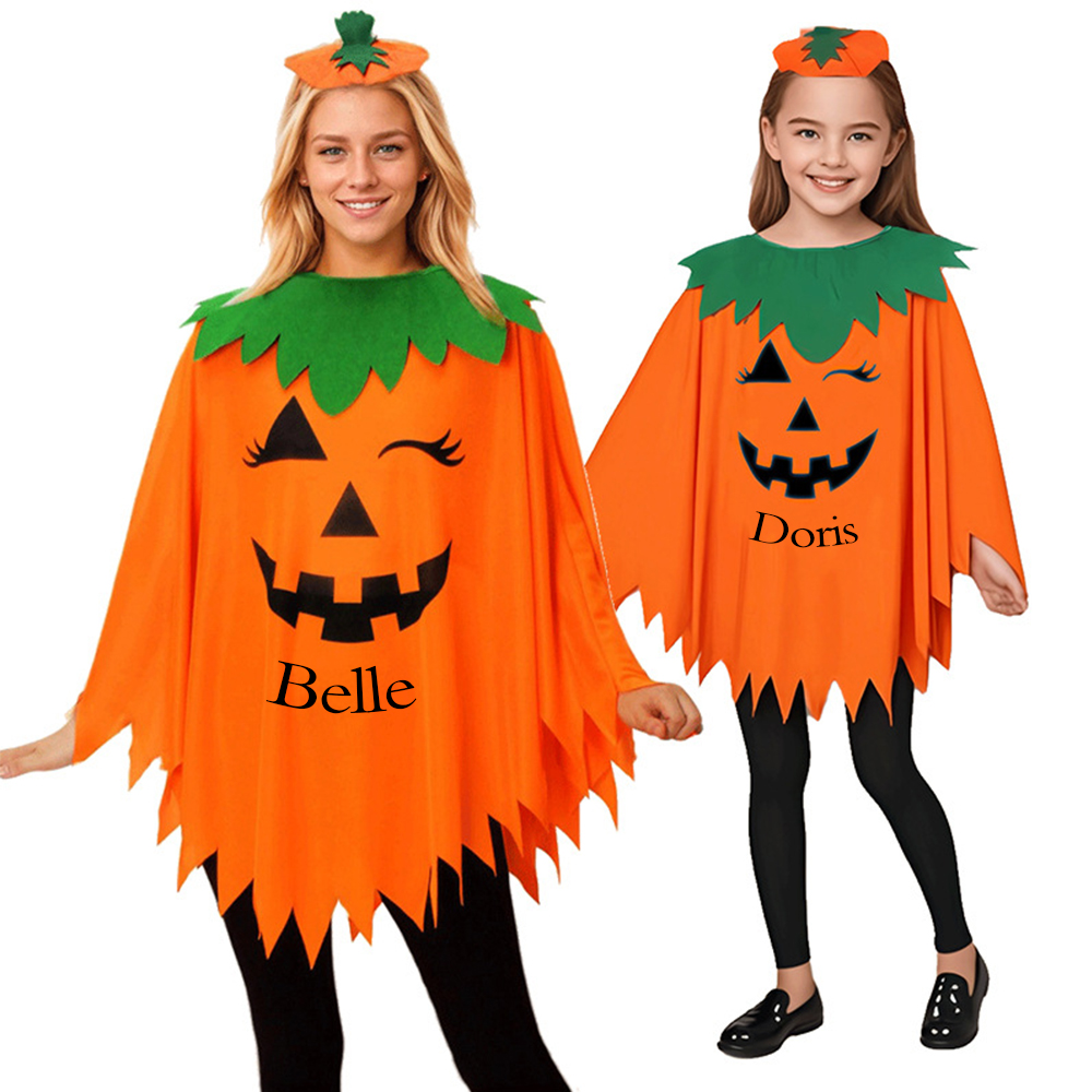 Personalized Halloween Night Glowing Pumpkin Costume | CWHalloween47
