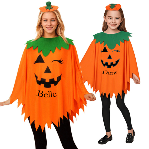 Personalized Halloween Night Glowing Pumpkin Costume | CWHalloween47