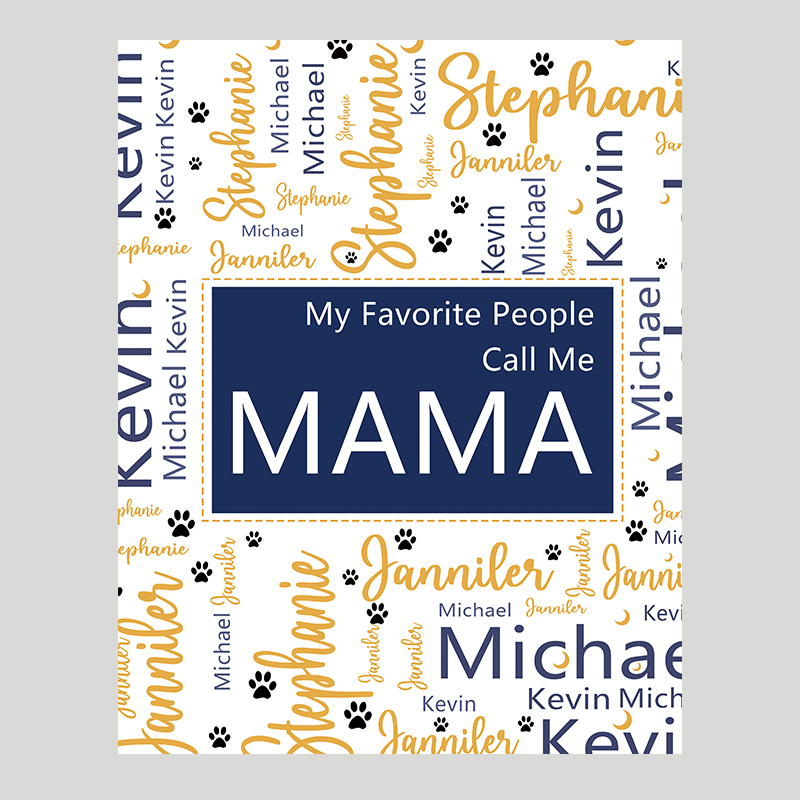 Personalized Love Mom Blanket for Comfort & Unique | CWMom12