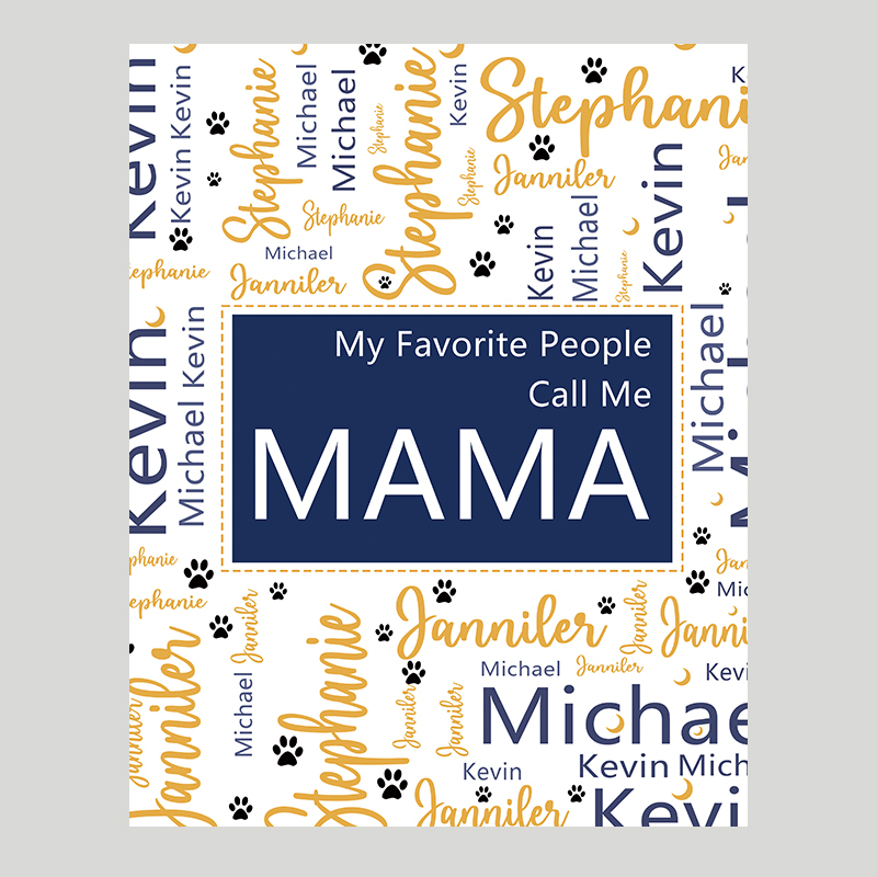 Personalized Love Mom Blanket for Comfort & Unique | CWMom12