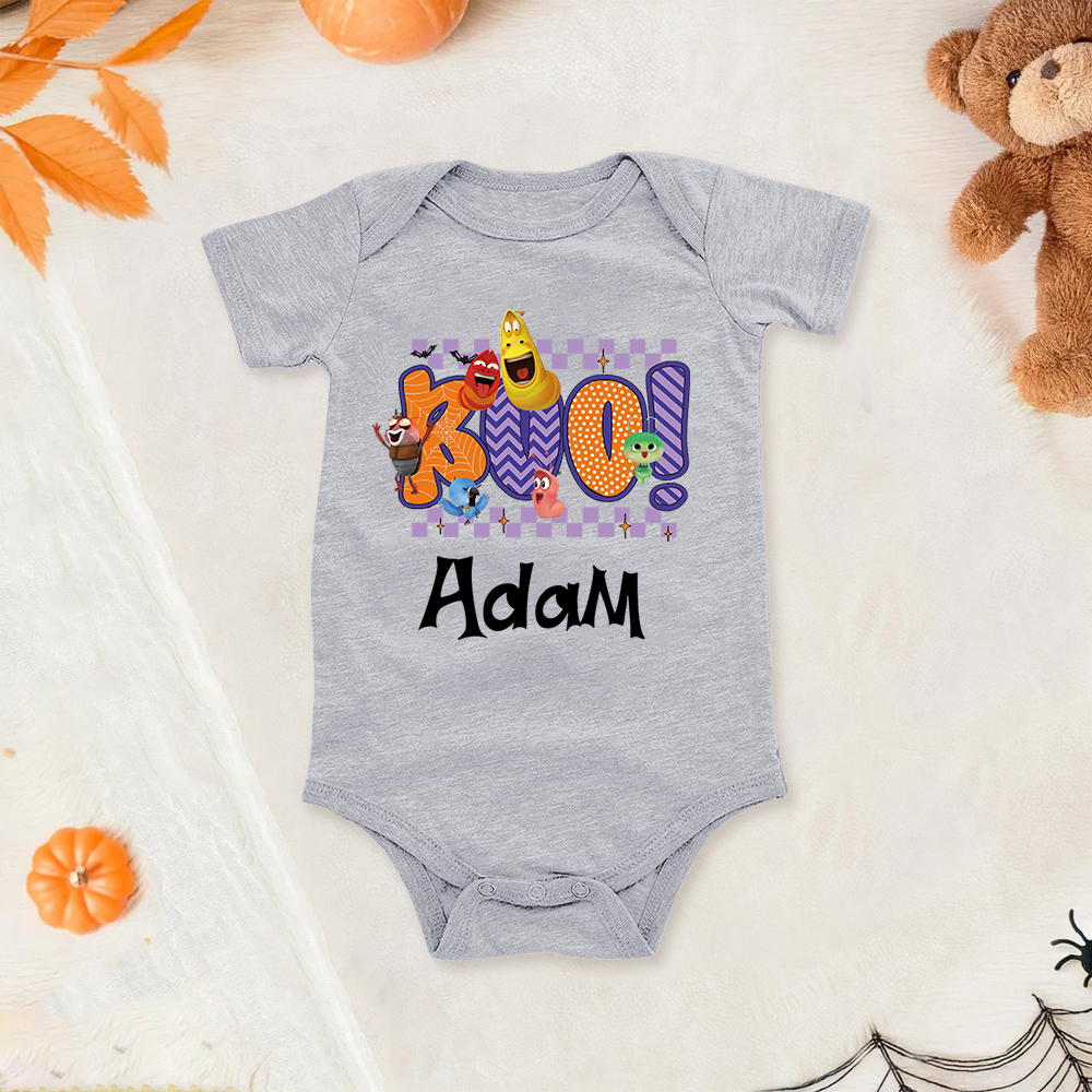 Personalized Larva's Halloween Funny Baby Romper | Larva03
