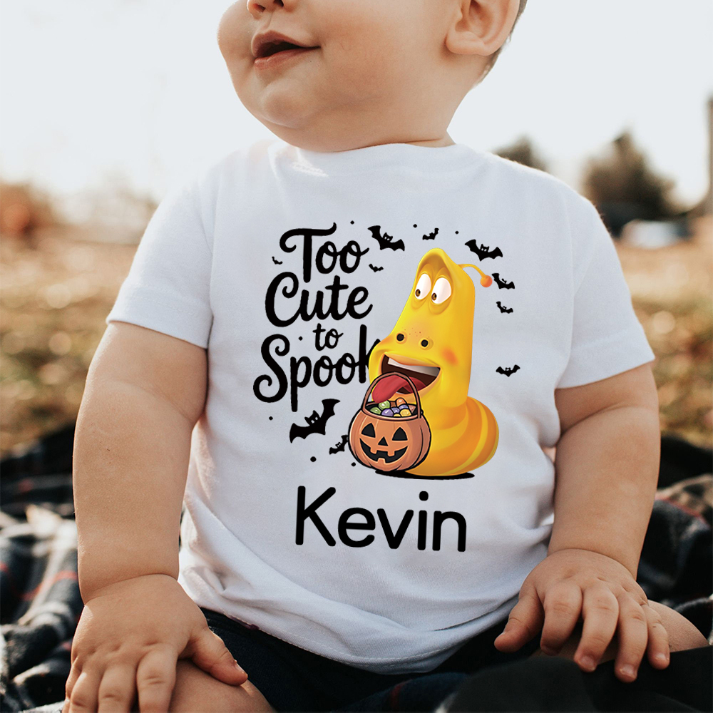 Personalized Larva's Halloween Funny Kid Shirt | Larva06