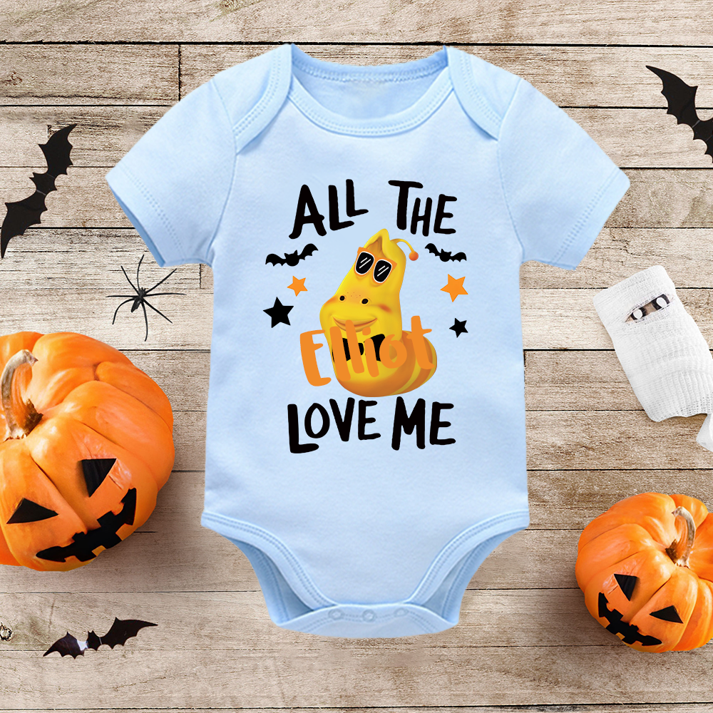 Personalized Larva's Halloween Funny Baby Romper | Larva17