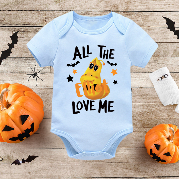 Personalized Larva's Halloween Funny Baby Romper | Larva17