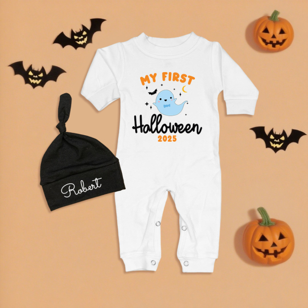 Personalized Baby My 1st Halloween Outfit with Hat | CWHalloween64