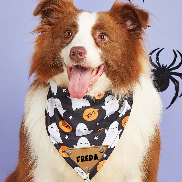 Personalized Halloween Dog Bandana for Comfort & Unique | CWHalloween57