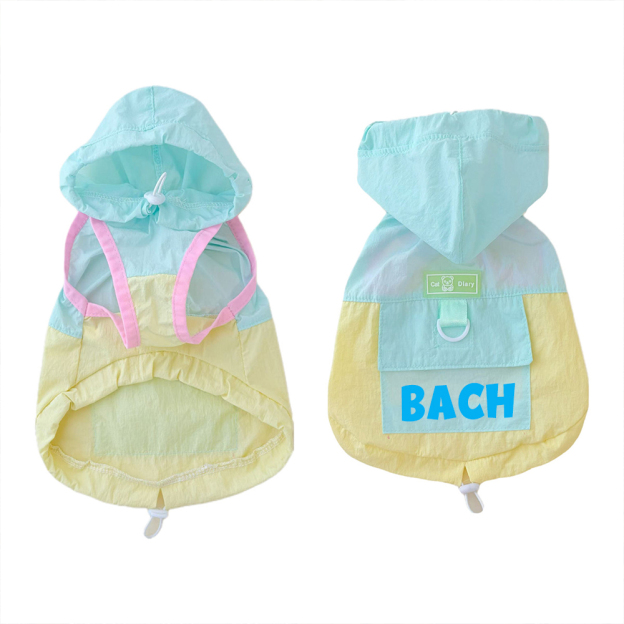 Personalized Cute Color Block Pet Summer Hoodie | BKPet207