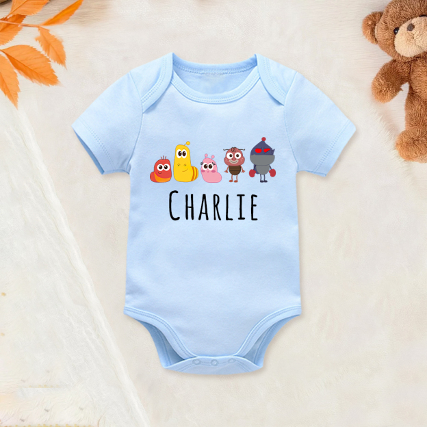 Personalized Larva's Funny Baby Romper | Larva21