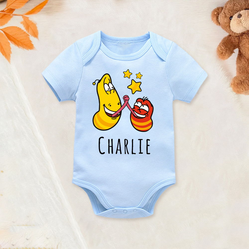Personalized Larva's Funny Baby Romper | Larva23