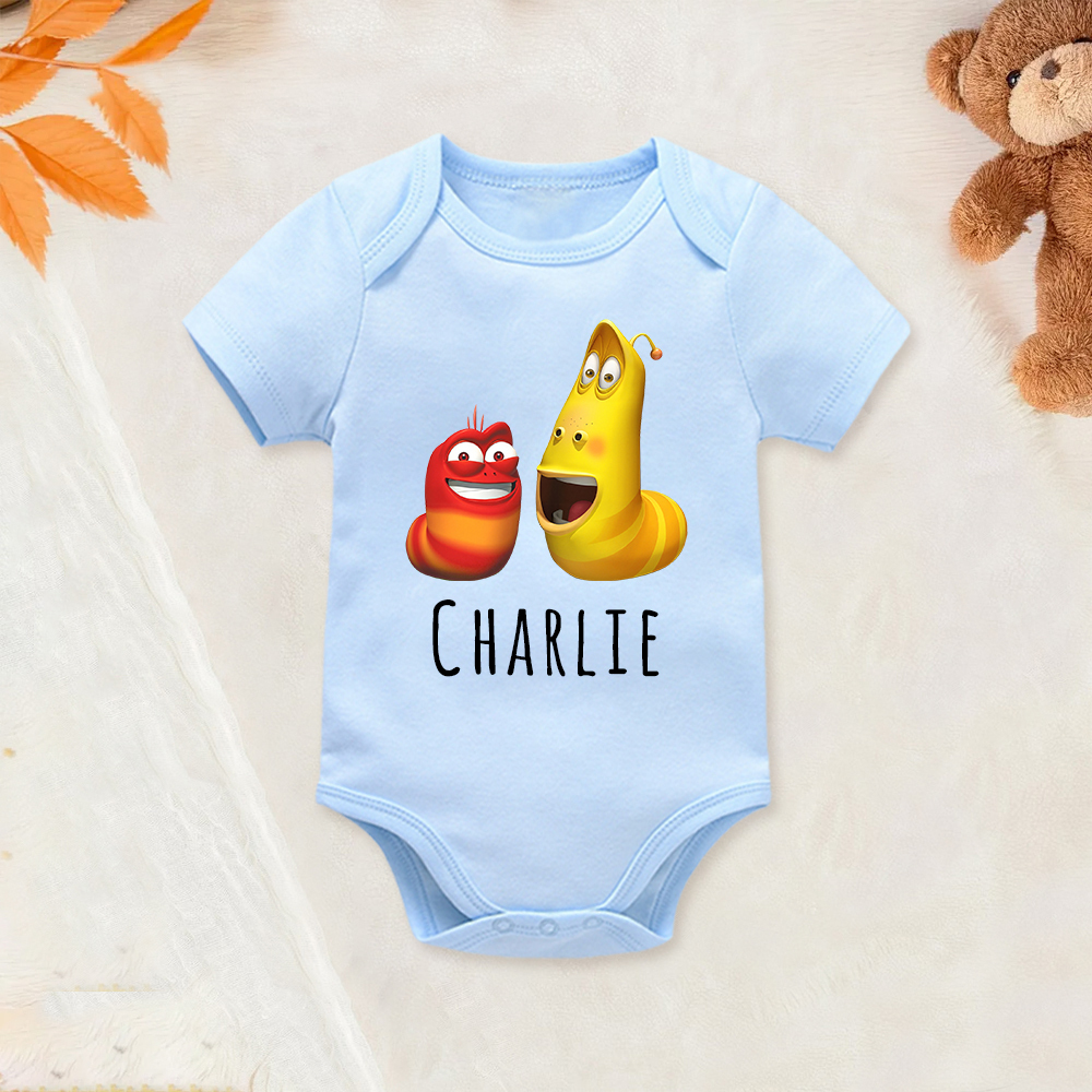 Personalized Larva's Funny Baby Romper | Larva24